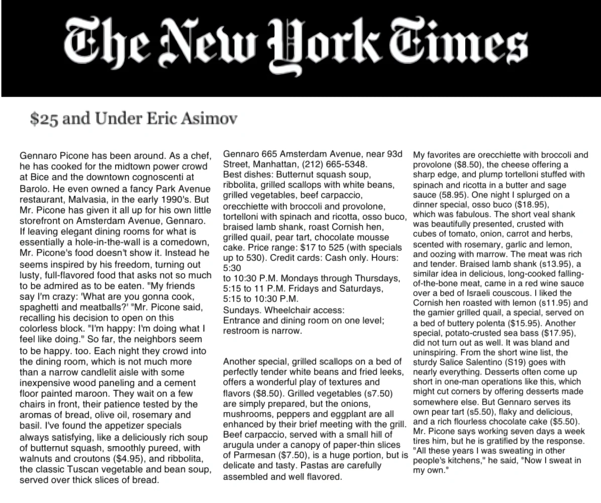 New York Times ‘Under $25’ coverage